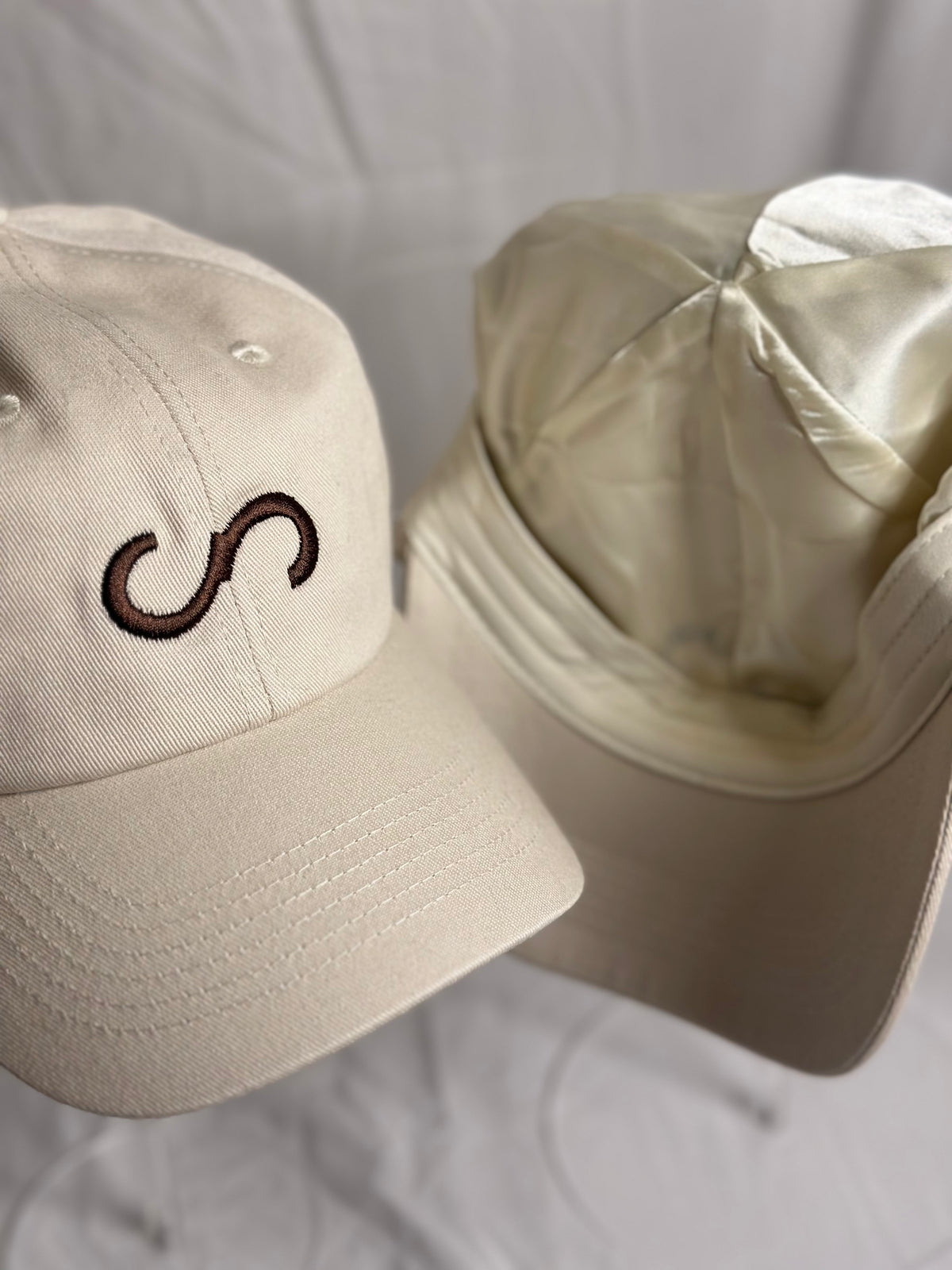 Casquette en soie crème naturelle – Anti-frisottis & humidité