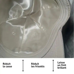 Cream cap in natural silk – SLIKYS 